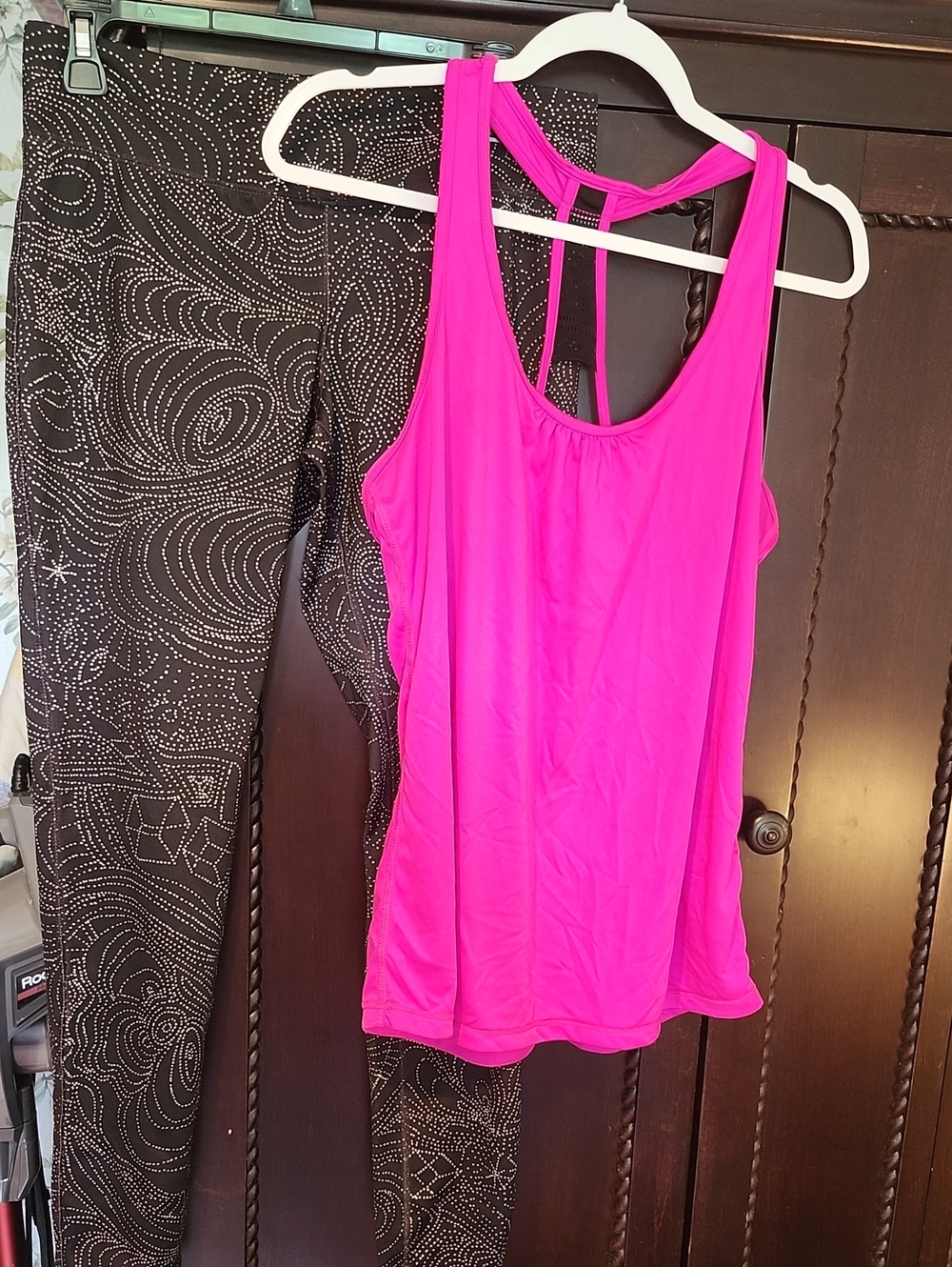 Mossimo Supply Co. Black Polka Dot & Sporty Tank